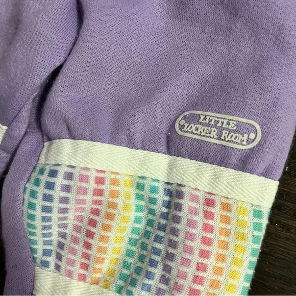 Vintage 12 month baby girl bundle lot purple pants and short sleeve shirt - Picture 7 of 11